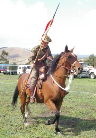 Tent pegging skill-at-arms