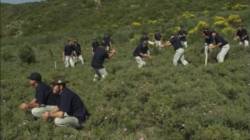 Australian cricket team posing for a cricket match photo at Gallipoli, 2001